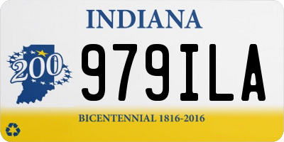 IN license plate 979ILA