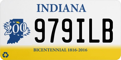 IN license plate 979ILB