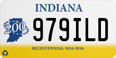 IN license plate 979ILD
