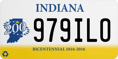 IN license plate 979ILO
