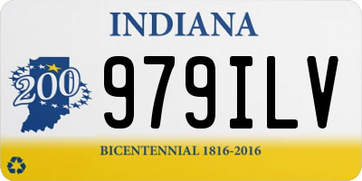 IN license plate 979ILV