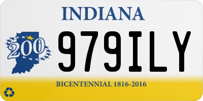 IN license plate 979ILY