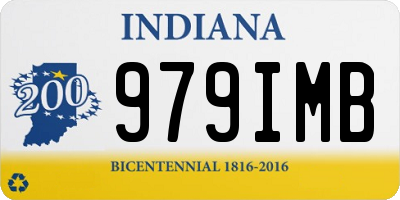 IN license plate 979IMB