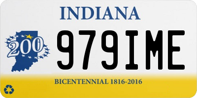 IN license plate 979IME