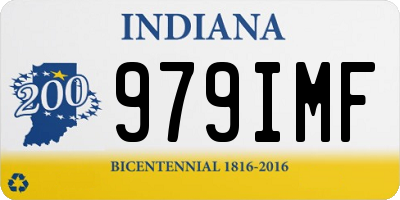IN license plate 979IMF
