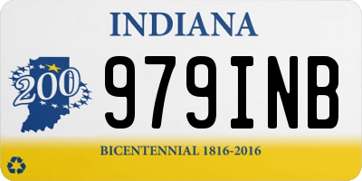 IN license plate 979INB