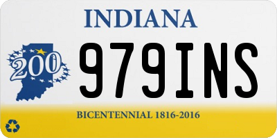 IN license plate 979INS
