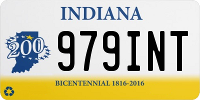 IN license plate 979INT