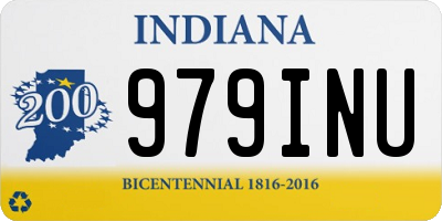 IN license plate 979INU