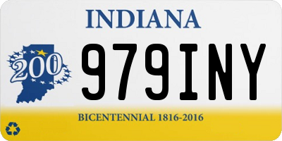 IN license plate 979INY