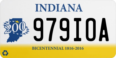 IN license plate 979IOA