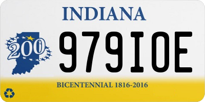 IN license plate 979IOE