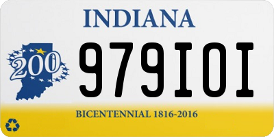 IN license plate 979IOI