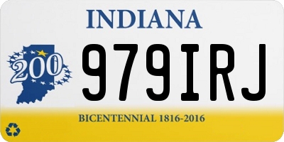 IN license plate 979IRJ