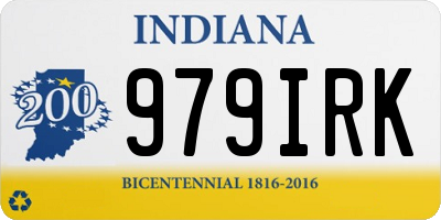 IN license plate 979IRK
