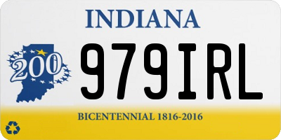 IN license plate 979IRL