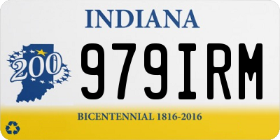 IN license plate 979IRM