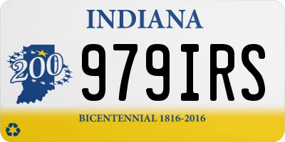 IN license plate 979IRS