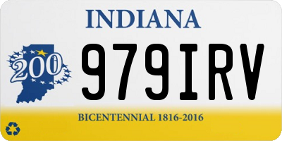 IN license plate 979IRV