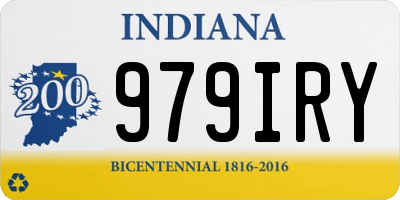 IN license plate 979IRY