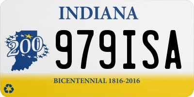 IN license plate 979ISA