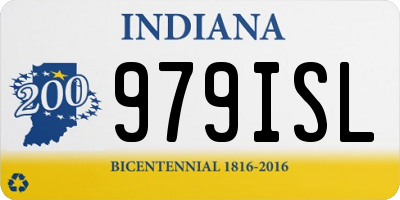 IN license plate 979ISL