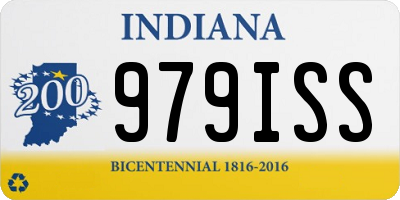 IN license plate 979ISS