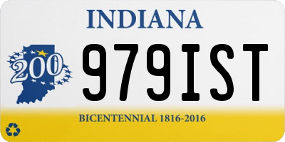 IN license plate 979IST
