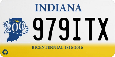 IN license plate 979ITX