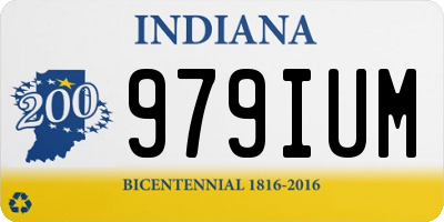 IN license plate 979IUM