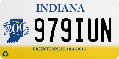 IN license plate 979IUN