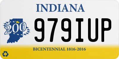IN license plate 979IUP