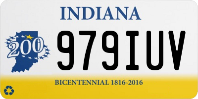 IN license plate 979IUV