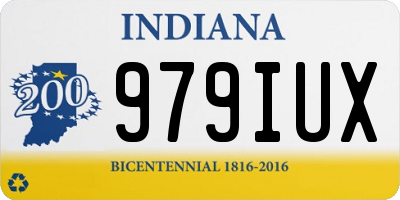 IN license plate 979IUX