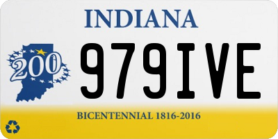 IN license plate 979IVE
