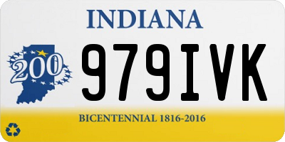 IN license plate 979IVK