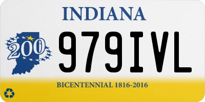 IN license plate 979IVL