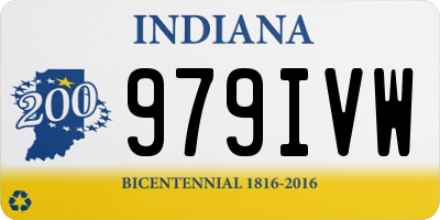 IN license plate 979IVW