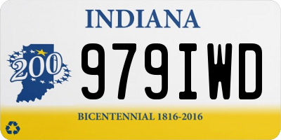 IN license plate 979IWD