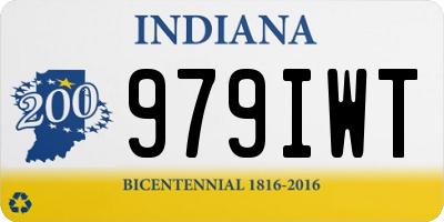 IN license plate 979IWT