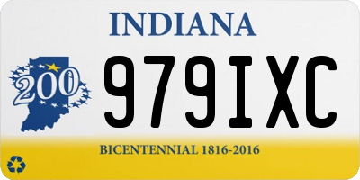 IN license plate 979IXC