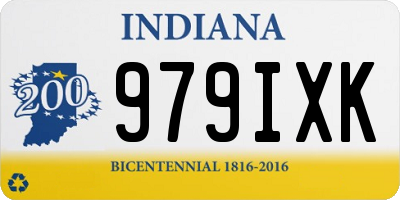 IN license plate 979IXK