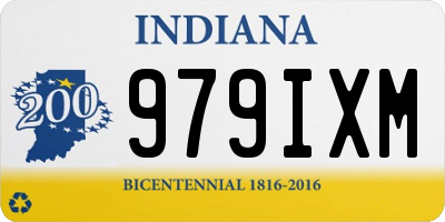IN license plate 979IXM