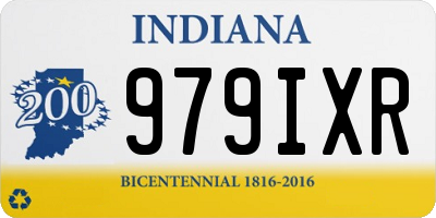 IN license plate 979IXR