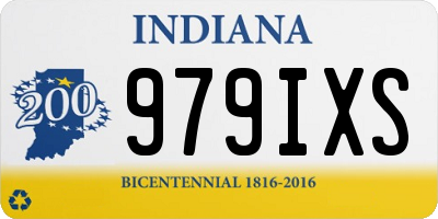 IN license plate 979IXS