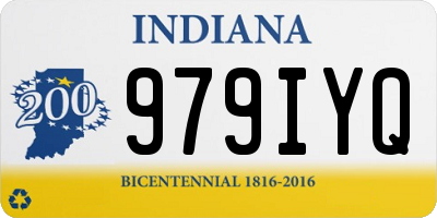 IN license plate 979IYQ