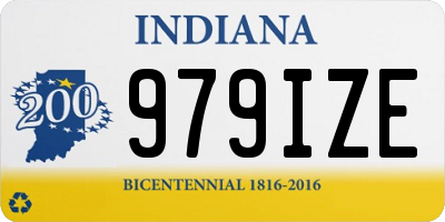 IN license plate 979IZE