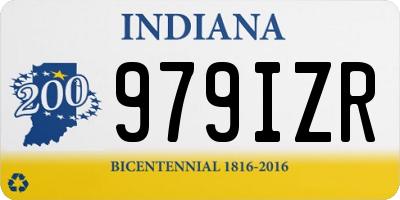 IN license plate 979IZR