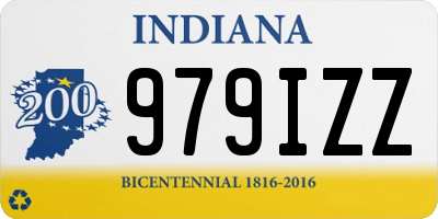 IN license plate 979IZZ