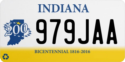 IN license plate 979JAA